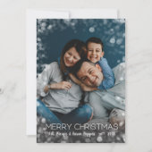 Weihnachtslicht-Foto Feiertagskarte (Vorderseite)