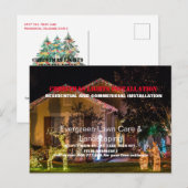 Weihnachtslicht Foto Installation Business Postkarte (Vorne/Hinten)