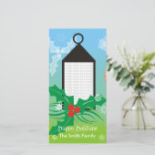 Weihnachtslicht-Foto-Karte Feiertagskarte (Stehend Vorderseite)