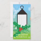 Weihnachtslicht-Foto-Karte Feiertagskarte (Vorderseite)