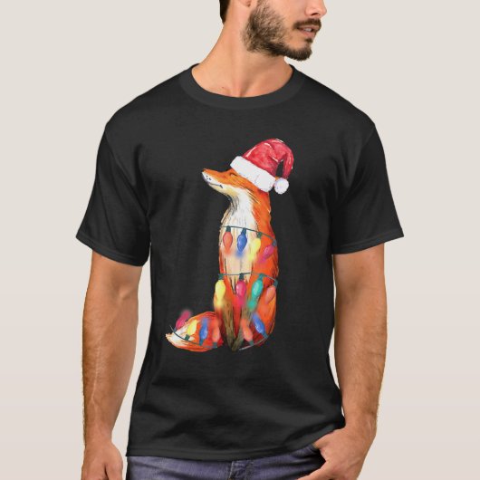 Weihnachtslicht Fox Weihnachten T-Shirt (Vorderseite)