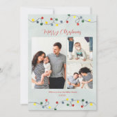 WeihnachtsLICHT Frohe Weihnachten Familie Foto (Vorderseite)