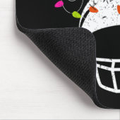 Weihnachtslicht Fußball Helm Spaß Weihnachten Mousepad (Ecke)