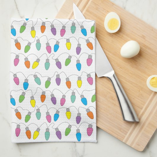 Weihnachtslicht Geschirrtuch (Viertel Falte)