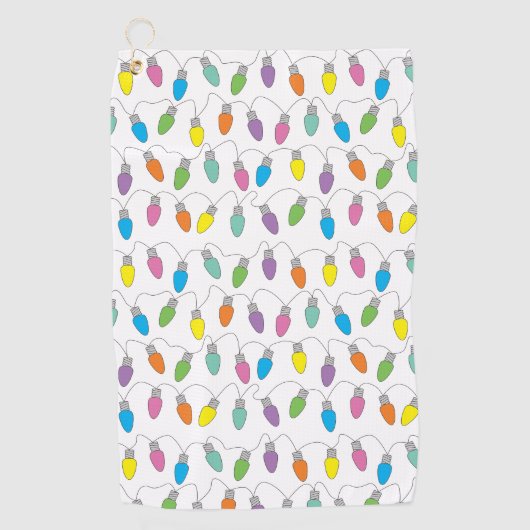 Weihnachtslicht Golfhandtuch (Vorderseite)