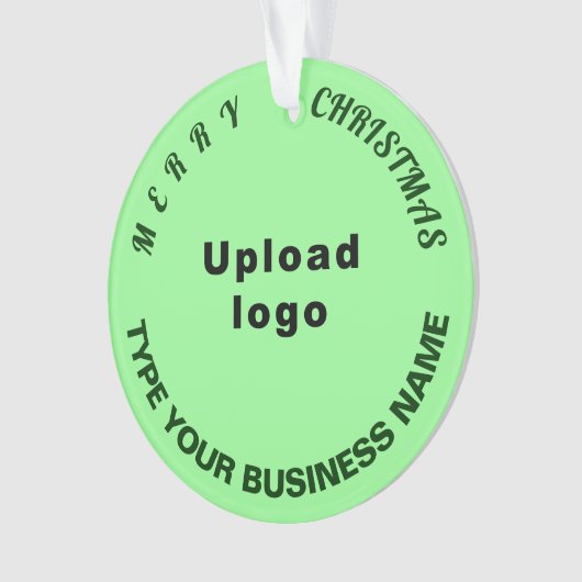 Weihnachtslicht Grüner Kreis Ornament (Vorderseite)
