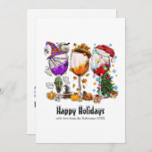 Weihnachtslicht Gruß Feiertagskarte (Vorne/Hinten)