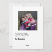 Weihnachtslicht Gruß Feiertagskarte (Rückseite)