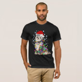 Weihnachtslicht Havanese Dog Pupp T-Shirt (Vorne ganz)