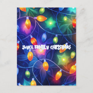 Weihnachtslicht Heller Urlaub Whimsical Merry Postkarte