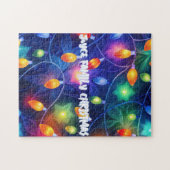Weihnachtslicht Heller Urlaub Whimsical Merry Puzzle (Horizontal)