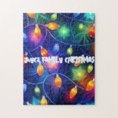 Weihnachtslicht Heller Urlaub Whimsical Merry Puzzle (Vertikal)
