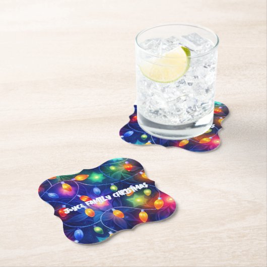 Weihnachtslicht Heller Urlaub Whimsical Merry Untersetzer (Vor Ort)