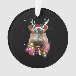 Weihnachtslicht Hippo Fiona Hippopotamus Lover Ornament
