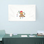 Weihnachtslicht Hochlandkuh hässlich Pullover Tauf Banner (Messeveranstaltung)