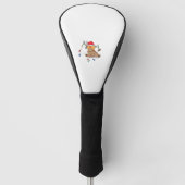 Weihnachtslicht Hochlandkuh hässlich Pullover Tauf Golf Headcover (Vorderseite)