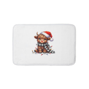 Weihnachtslicht Hochlandkuh Weihnachtslicht Badematte