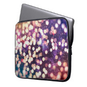Weihnachtslicht Holiday-Glühgraphie Laptopschutzhülle (Vorderseite Links)
