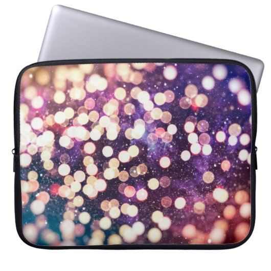 Weihnachtslicht Holiday-Glühgraphie Laptopschutzhülle (Vorderseite)