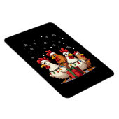 Weihnachtslicht Hühner Weihnachtsfest Weihnachten Magnet (Rechte Seite)