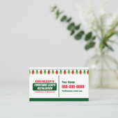 Weihnachtslicht Installation Business Cards Visitenkarte (Stehend Vorderseite)