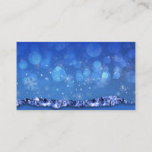 Weihnachtslicht-Installation Geschäftskarten Visitenkarte (Rückseite)