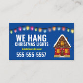 Weihnachtslicht-Installation Geschäftskarten Visitenkarte (Vorderseite)