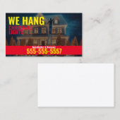 Weihnachtslicht-Installation Geschäftskarten Visitenkarte (Vorne/Hinten)