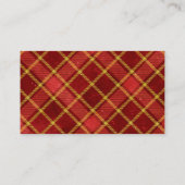 Weihnachtslicht-Installation Geschäftskarten Visitenkarte (Rückseite)