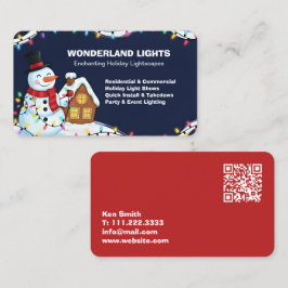 🎄 Weihnachtslicht-Installation QR Visitenkarte