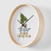 Weihnachtslicht Kuh Liebhaber Klassischer T - Shir Uhr (Winkel)