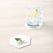 Weihnachtslicht Kuh Liebhaber Klassischer T - Shir Untersetzer (Vor Ort)