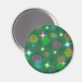 Weihnachtslicht Kühlschrankmagnet rund (Vorderseite/Rückseite)