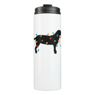 Weihnachtslicht Labrador Retriever Hundeshirt Thermosbecher