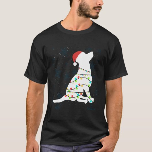 Weihnachtslicht Labrador Retriever T Shirt Dog Lo (Vorderseite)