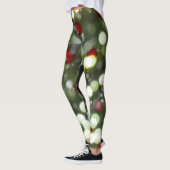 Weihnachtslicht-Leggings mit Schnee Leggings (Links)
