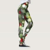Weihnachtslicht-Leggings mit Schnee Leggings (Rechts)