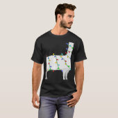 Weihnachtslicht Llama Xmas T-Shirt (Vorne ganz)