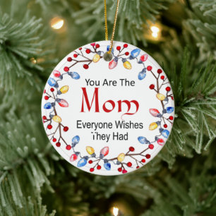 Weihnachtslicht Mama Keramik Ornament