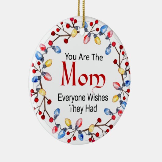 Weihnachtslicht Mama Keramik Ornament (Rechts)