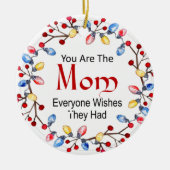 Weihnachtslicht Mama Keramik Ornament (Vorne)