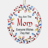 Weihnachtslicht Mama Keramik Ornament (Links)