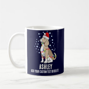 Weihnachtslicht mit Beagle Hund Kaffeetasse