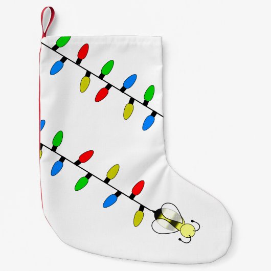 Weihnachtslicht mit Biene Kleiner Weihnachtsstrumpf (Vorderseite)