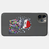 Weihnachtslicht mit französischer Bulldogge Case-Mate iPhone Hülle (Rückseite (Horizontal))