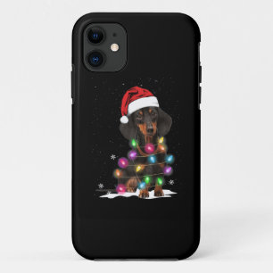 Weihnachtslicht mit Schnee in der Dackel Case-Mate iPhone Hülle