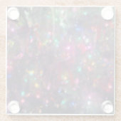 Weihnachtslicht Modernes Getränk Glasuntersetzer (Rückseite)