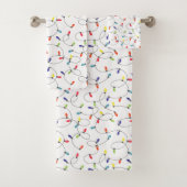 Weihnachtslicht-Muster Badhandtuch Set (Insitu)