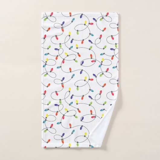 Weihnachtslicht-Muster Badhandtuch Set (Handtuch)