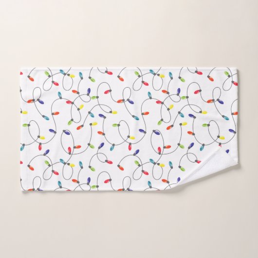 Weihnachtslicht-Muster Badhandtuch Set (Handtuch)
